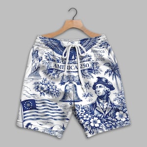 America 250 Hawaiian Shirt 1776–2026, Vintage Patriotic Shirt, 250 Years of America Celebration Button Down image 2