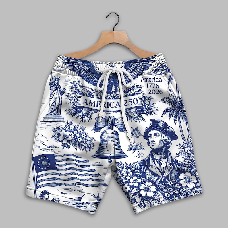 America 250 Hawaiian Shirt 1776–2026, Vintage Patriotic Shirt, 250 Years of America Celebration Button Down image 2
