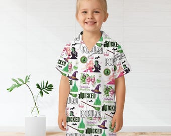 Boze muzikale satijnen pyjamaset voor vrouwen en kinderen, Broadway-theaternachtkleding, op Wizard of Oz geïnspireerde pyjama, leuk cadeau voor theaterliefhebbers