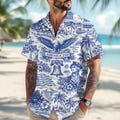 America 250 Hawaiian Shirt 1776\u20132026, Vintage Patriotic Shirt, 250 Years of America Celebration Button Down product logo