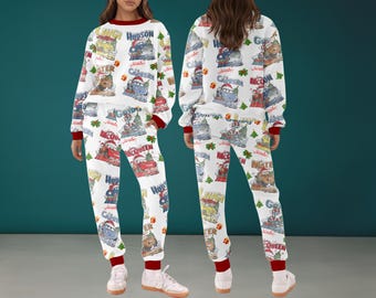 Ensemble pyjama de Noël Cars and Friends McQueen, famille, pyjama de Noël Cars Disney, ensemble des Fêtes Lightning McQueen, vêtements de nuit confortables Mater