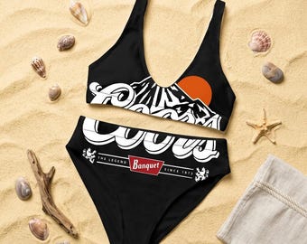 Since 1873 Bikiniset voor dames, vintage westernbadpak, retro cowgirlbikini, badmode in landelijke stijl, zomerstrandoutfit