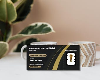 Entrada personalizada para la Copa Mundial 2026 / Entrada personalizada para el Mundial 2026 Descarga digital
