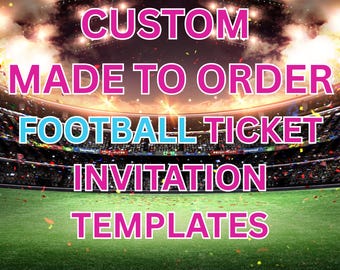 Plantillas de entradas de fútbol personalizadas