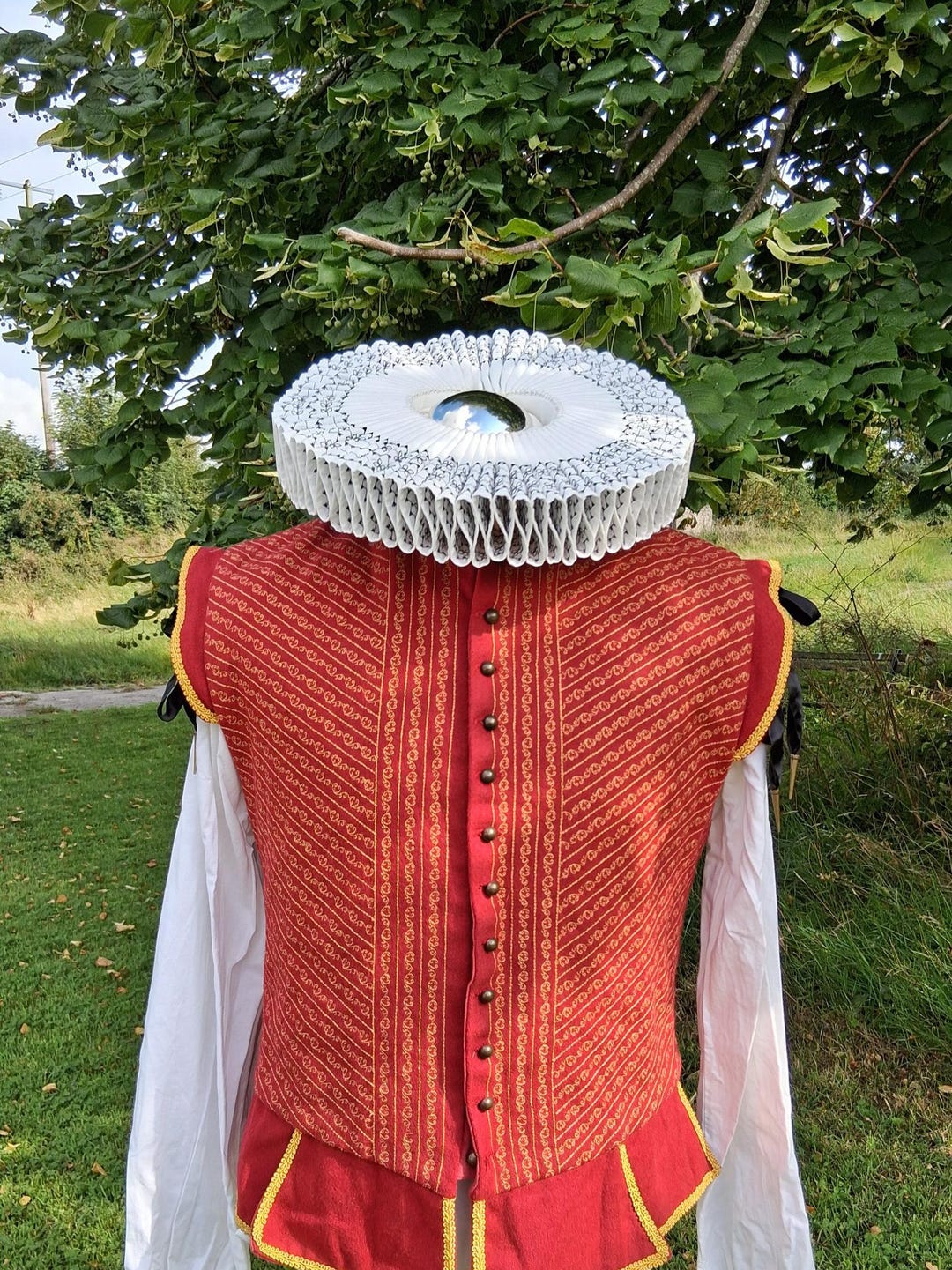 Elizabethan Ruff, Tudor Collar, White Ruff, Made to Order, Gran Gola - Etsy