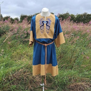 Viking Tunic, Linen Medieval Tunic, Made To Order, Norse, LARP Tunic