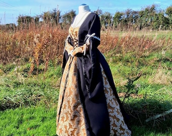 Medieval Fantasy Dress, Made To Order, Renaissance Gown, LARP Dress, Handfasting