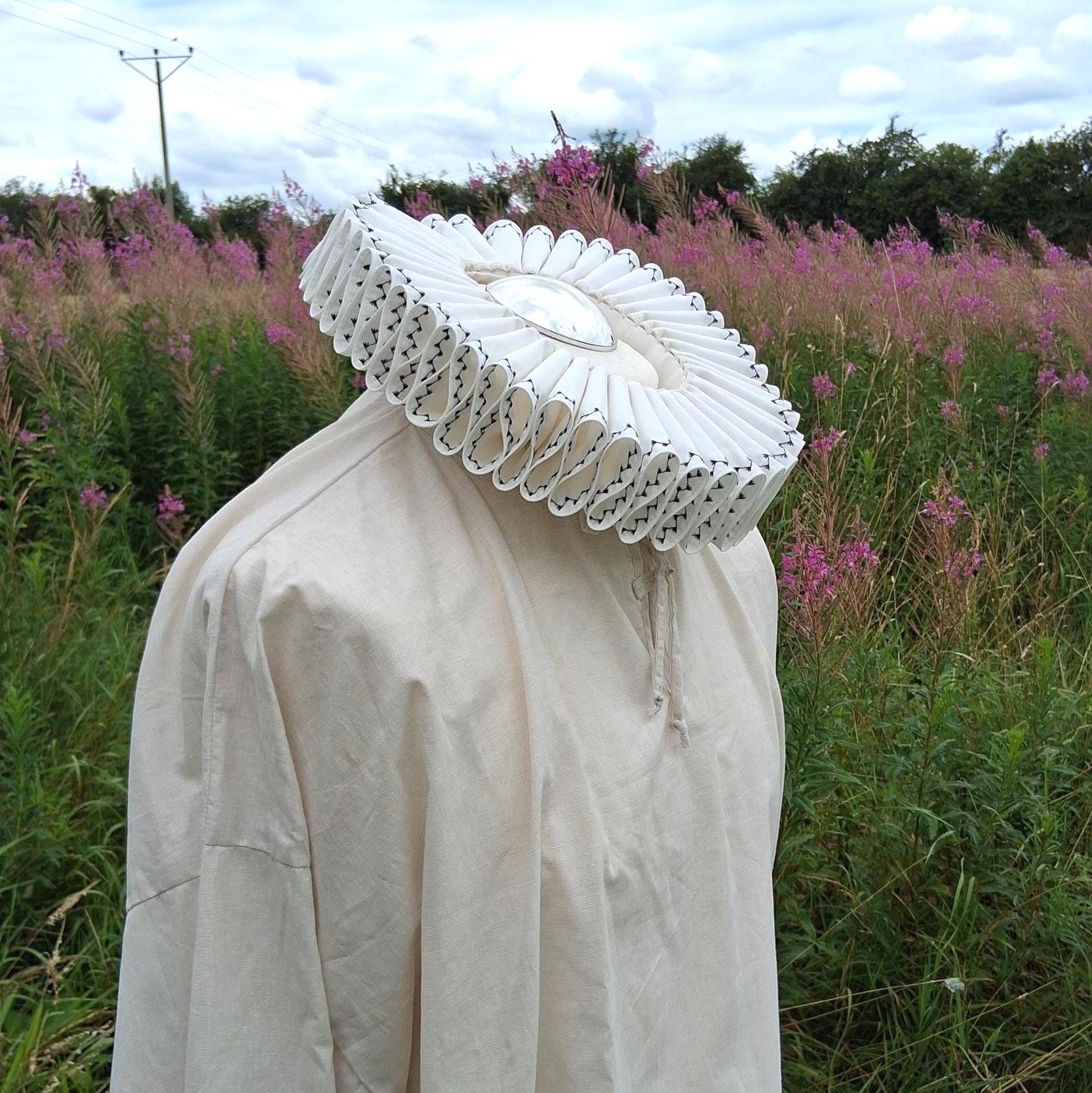 Renaissance Halskrause Aus Mesh-Tüll – Rüschenkragen Für Cosplay Und Halloween