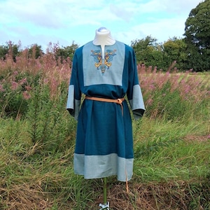 Viking Tunic, Linen Medieval Tunic, Made To Order, Norse, LARP Tunic