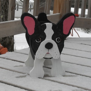 Boston Terrier, "Buster" planter box.