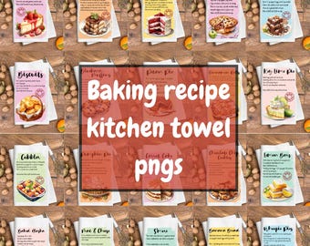 Funny Kitchen Towel Sublimation Design Bundle: Quirky Sayings PNG (Digital Download)