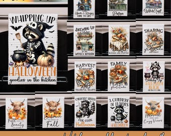 Diseño divertido de sublimación de toallas de cocina: paquete PNG