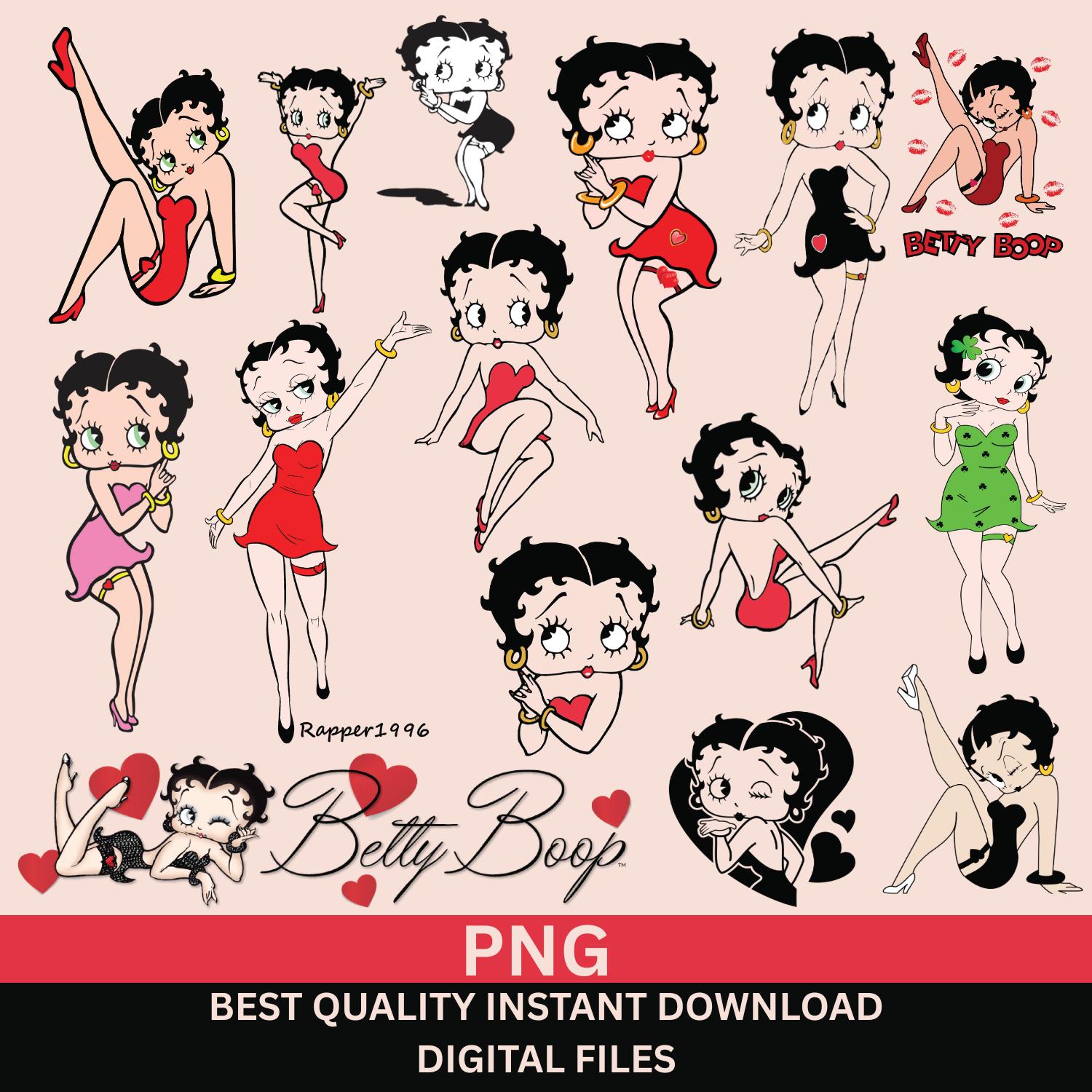 Betty boop png - Etsy México, image size:1500x1500