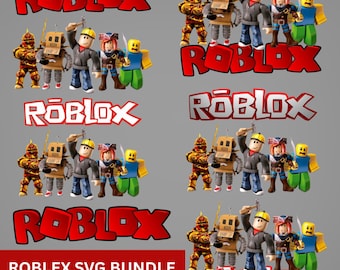 Ensemble Roblox SVG : cliparts, personnages et polices de caractères (téléchargement numérique)