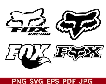 Fox Racing - SVG - Ready to Use for Cricut - Transparent