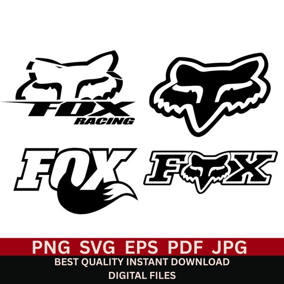 Fox Racing - SVG - Ready to Use for Cricut - Transparent