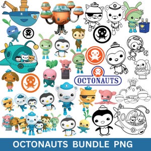 Octanauts p Mega,High Quality Octanauts png,Octanauts Birthday png,Octanauts png For Cricut,Octanauts Font, Instant Download,anime design
