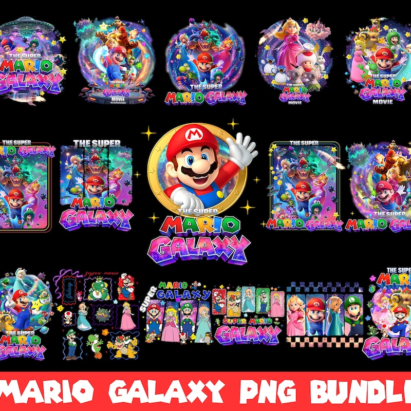 Super Mario Galaxy Png Mario - Etsy UK