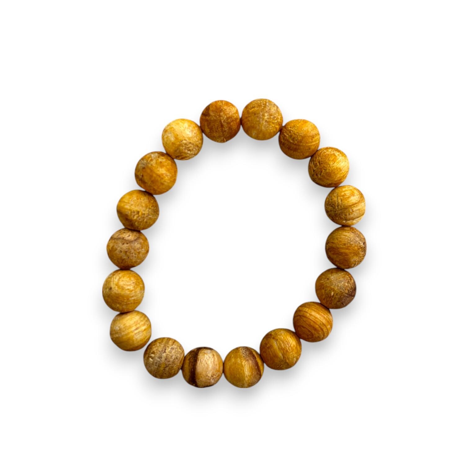Palo Santo Armband Mit Huayruro Perlen – Elastisch, Handgemacht & Glückbringend