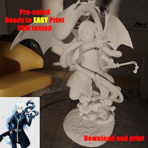 Rimuru Tempest  Tensei Shitara Slime Datta Ken Pre-cuted EASY PRINT model