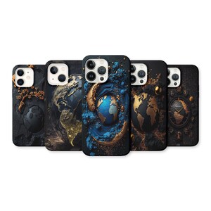 Weltkarte Handyhülle, Custom Art Handyhülle, passend für iPhone, Samsung, Pixel, stilvolle Schutzhülle