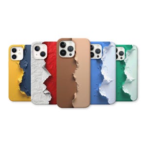 Custodia per telefono con texture strappata, custodia per telefono con grafica personalizzata, adatta per iPhone, Samsung, Pixel, elegante custodia protettiva stampata