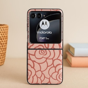 Floral Leather Phone Case for Motorola Razr 50 Ultra & 40 Ultra