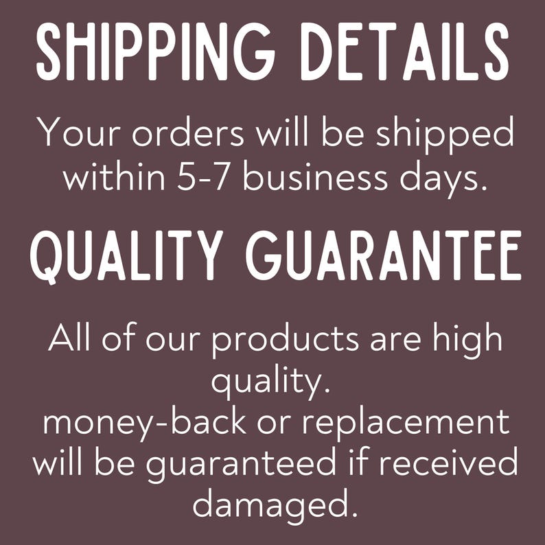 a sign that says shipping details your orders will be shipped within 5 - 7 business