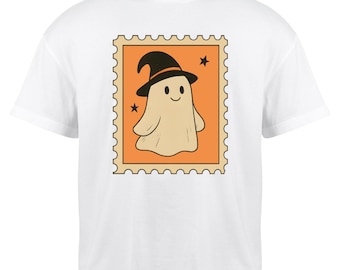 Retro Halloween Ghost PNG: Witch Hat Clipart, Spooky Sublimation - Digital Download