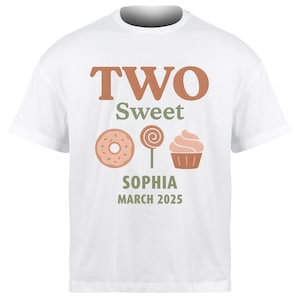 Two Sweet 2nd Birthday PNG: Donut Cupcake Design - Digital Download