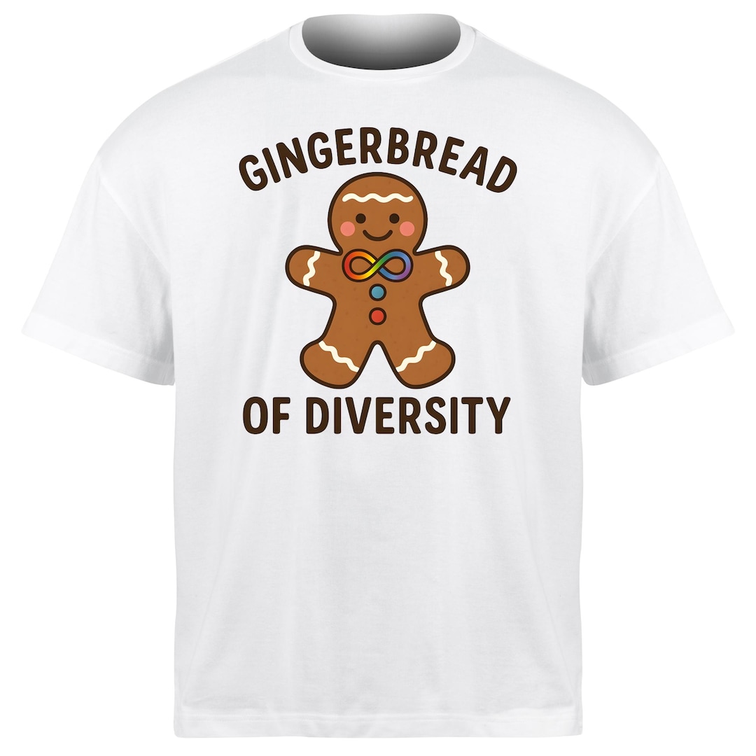 Gingerbread of Diversity PNG : Autism Awareness Christmas Cookie ...