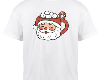 Christmas Santa Hot Cocoa Mug PNG - Digital Download