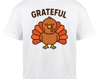 Thanksgiving Turkey PNG: Grateful Turkey with Orange Tail Feathers – Digital Download