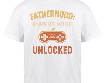 Gamer Dad PNG: Expert Mode Unlocked - Father's Day Design - Digital Download
