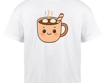 Hot Cocoa Mug PNG – Christmas Marshmallow Mug Clipart – Cozy Winter Drink Design – Digital Download