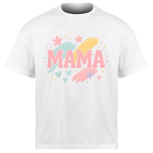 Rainbow Glitter MAMA PNG: Mother&#39;s Day Shirt Design - Digital Download