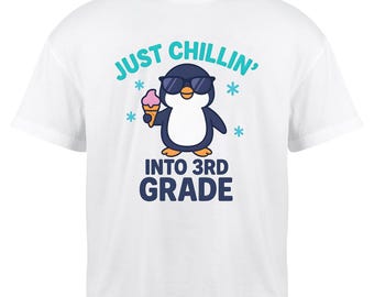 3.Klasse Pinguin PNG: Eis Back to School Design - Digital Download