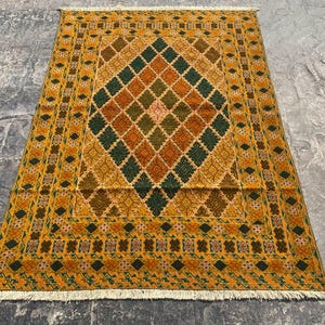 One-of-a-kind Kilim Rug | Handwoven Persian Wool | Flatweave Boho Carpet | Vintage Home Decor | Traditional Kilim rug | Living Room Rug |