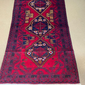Handwoven Afghan Wool Rug | Boho Tribal Rug | Unique Handmade Carpet | Afghan Nomadic Rug | Rustic Home Decor | Traditional Afghan Carpet