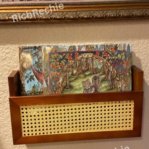 Wood Wall Magazine Rack & File Holder | Modern Magazine Rack | Magazine Organizer | File Holder | Magazine File Holder | Housewarming gift