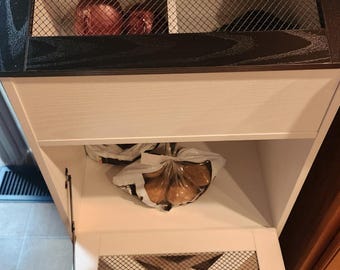 Wooden Large Potato and Onion Storage Bin with Lid | Pantry Storage | Vegetable Storage | Garlic Storage | Kitchen Storage