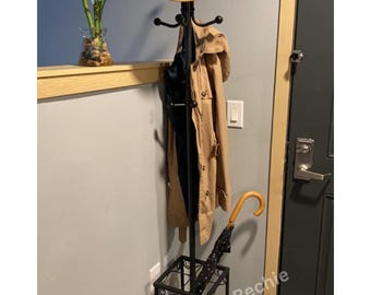 Metal Freestanding Coat Rack with Umbrella Holder | Garment Rack | Hat Rack | Umbrella Stand | Coat Tree Rack | Clothing Rack