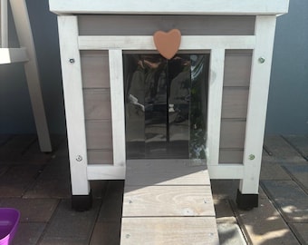 Wooden Outdoor Cat House | Winter Pet House | Feral Cat Shelter | Rabbit House | Stray Cat Home | Pet House Indoor | Pet Lover Gift