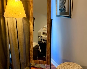 Solid Wood Standing Jewelry Armoire with Mirror | Jewelry Stand | Jewelry Organizer | Earring Holder | Makeup Organizer | Gift For Her