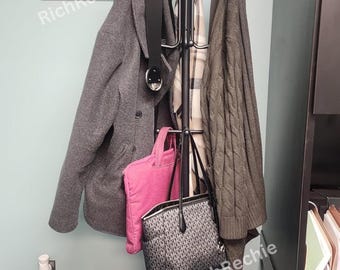 Metal Coat Rack with Umbrella Holder | Modern Coat Hanger Stand | Hat Rack | Tree Coat Rack | Garment Rack | Coat Stand