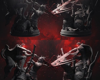 Guts Berserk Anime STL | Dark Fantasy Warrior 3D Printable Figure (Digital File)