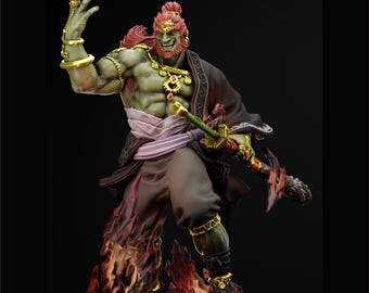 Ganondorf STL Model: Zelda Legend 3D Printing Figure (Digital File Download)