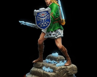 Zelda Link STL Model: 3D Printing Figure & Diorama (Digital Download