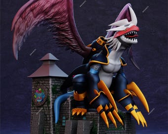Modelo STL de Imperialdramon Modo Dragón – Figura imprimible y diorama (Descarga digital)