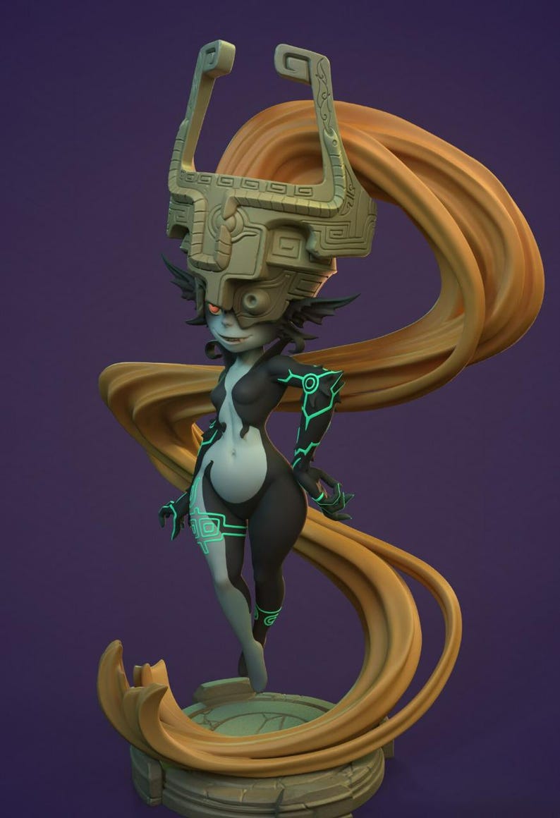 Imp Midna The Legend of Zelda STL Model for Printer Figure 3D Printing - High Quality Diorama